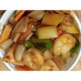 gambas con salsa picante