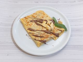 Z bananem i czekoladą