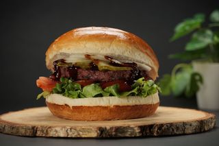 American burger+pomfrit