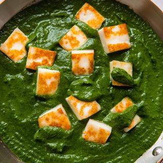 Paneer de Mostarda Verde / Saag Paneer