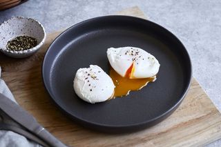 Two poached eggs