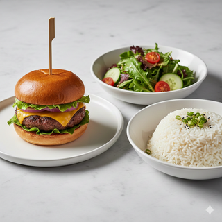 Menú Fitness (Hamburguesa)