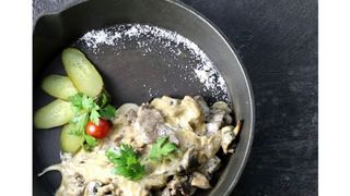 Фетучини "Альфредо" с лососем