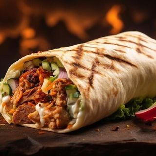 ქათმის და ღორის ხორცის მიქსი ლავაშით