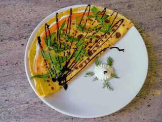 Բլիթ սաղմոնով և սերուցքային պանրով