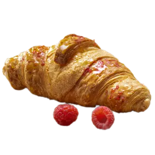 Croissant vegano al lampone