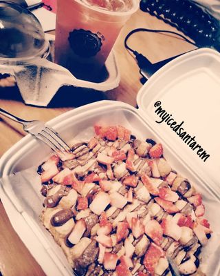 Bubble Waffle Nutella/Morangos