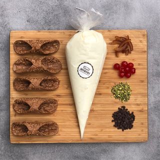 Kit 10 cannoli mignon ricotta bianca
