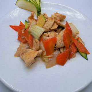 Piatto Pollo con verdure miste
