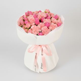 Букет"Рожевий шовк"