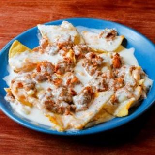 Tapa De Nachos Con Picadillo Al Cabrales