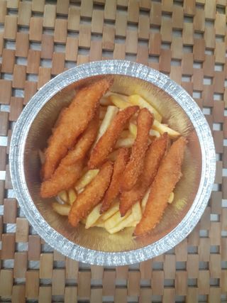 Solomillos De Pollo Con Patatas