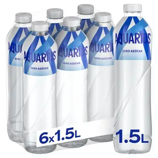 Bebida Isotóna Zero Limón Sin  Azúcar Aquarius Botella 1,5 L.