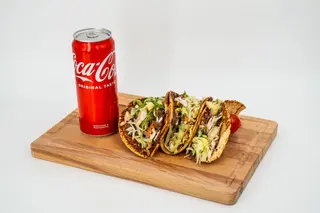 Pork tacos + Coca-Cola 330ml