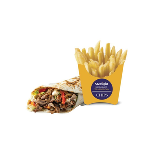 Shawarma  and chips