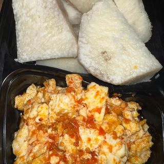 Yam and egg