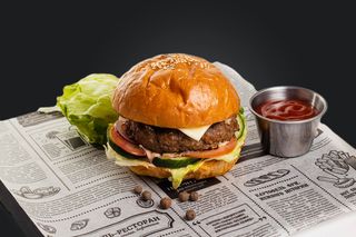 Бургер "Ossobuco" с говядиной (350г)