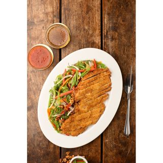 Crispy Chicken Breast Salad