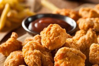 Pipocas de Frango Menu