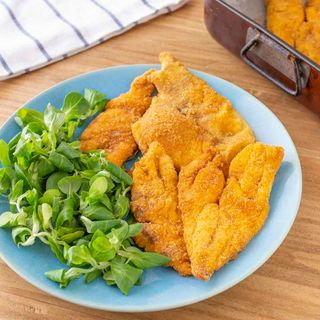 Filetto di merluzzo impanato al forno con patate