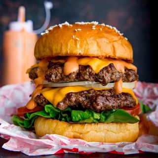 Double Cheese Burger & Fries