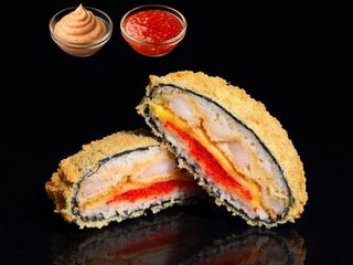 Burger z krewetką w panierce panko (300g)