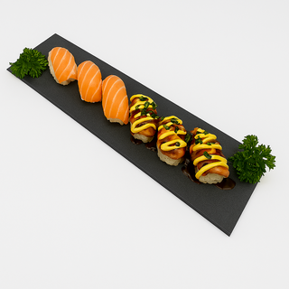 Salmón Nigiri Dual (6 uds)