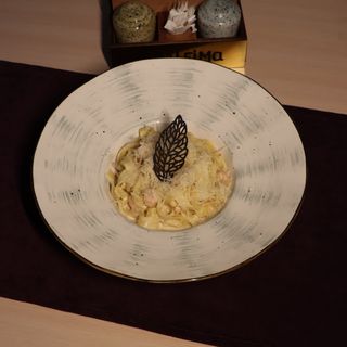 Фетучини с сёмгой