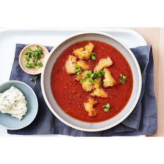 Cream Of Tomato Soup With Croutons
