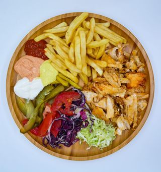 Shaorma pui farfurie