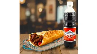 PITA GYROS WOŁOWY L + CELESTYNKA COLA