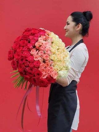 Букет "Омбре" (101 роза)