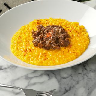 Risotto Zafferano Con Agnello