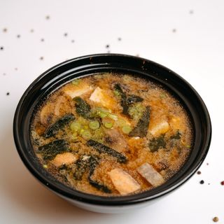 Суп Мисо с лососем.