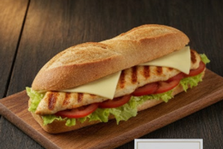 Bocadillo De Filete De Pollo Completo