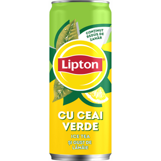 Lipton Ice Tea cu extract de ceai verde, Doza, 330ML