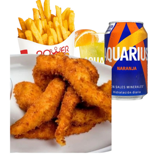 Menú Finger de pollo (5unds)