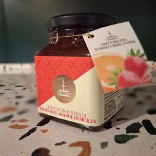 Confettura extra di Fragole e Arance di Sicilia Fiasconaro 
