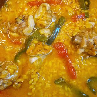 Arroz caldoso con pollo