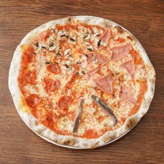 Pizza Clásica Cuatro Estaciones (30 Cm.)