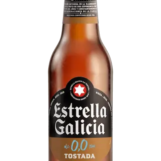 Estrella Galicia 0'0 tostada botellín (330ml.)