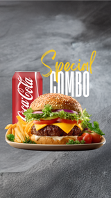 Hamburger combo menu