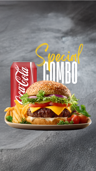 Hamburger combo menu