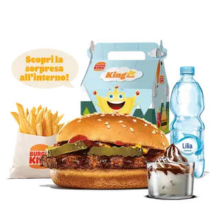King junior hamburger menù