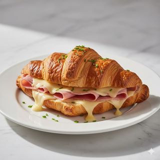 Cruasán De Relleno Jamón Y Queso