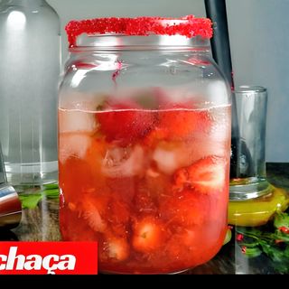 Caipirinha de morango 1 litro
