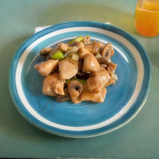 Pollo con Salsa de Ostras