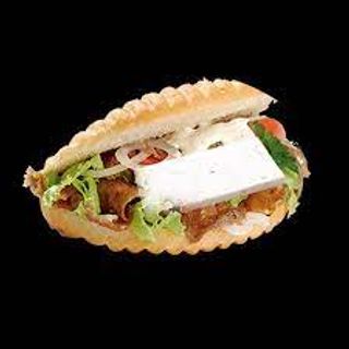 Bocadillo De Kebab Solo Carne Con Queso
