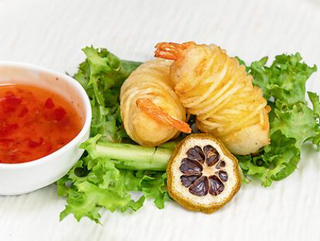 Gamberi e patate 2 pezzi