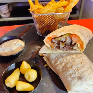 Doner wrap + Ayran